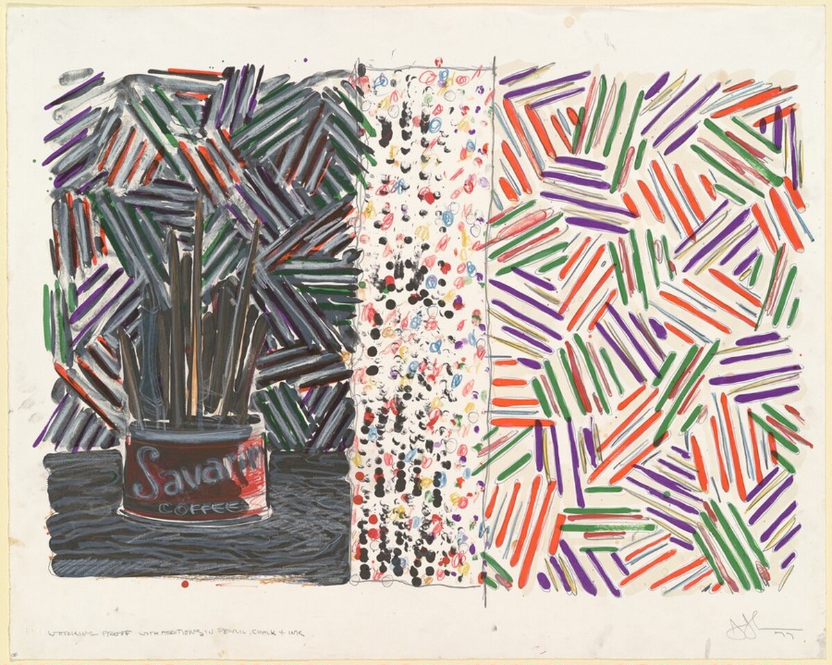 Untitled [working proof] by Jasper Johns