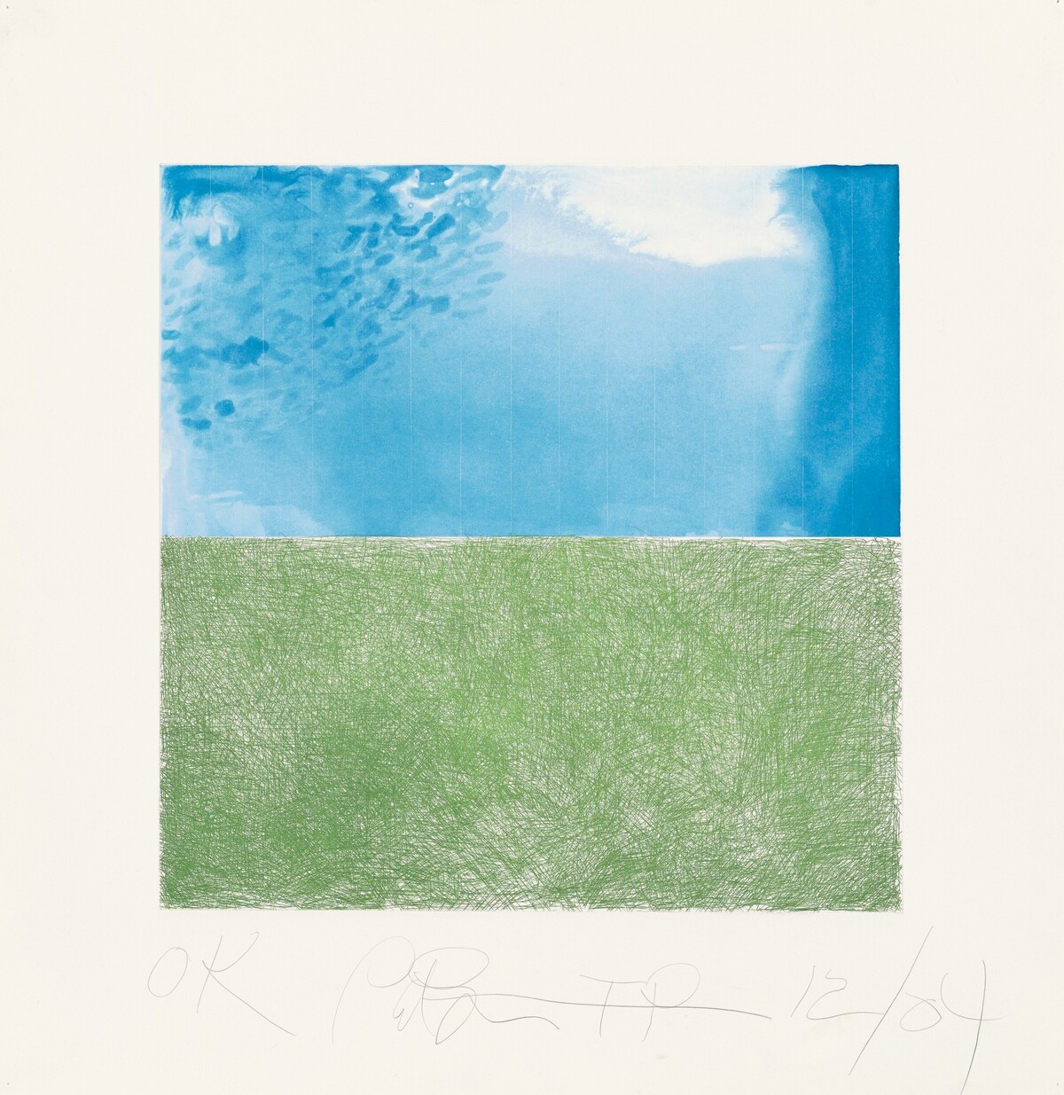Mixed Marks, Landscape by Pat Steir