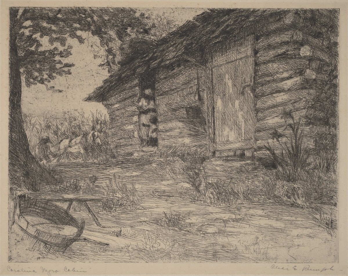 Carolina Negro Cabin by Alice Edith Rumph