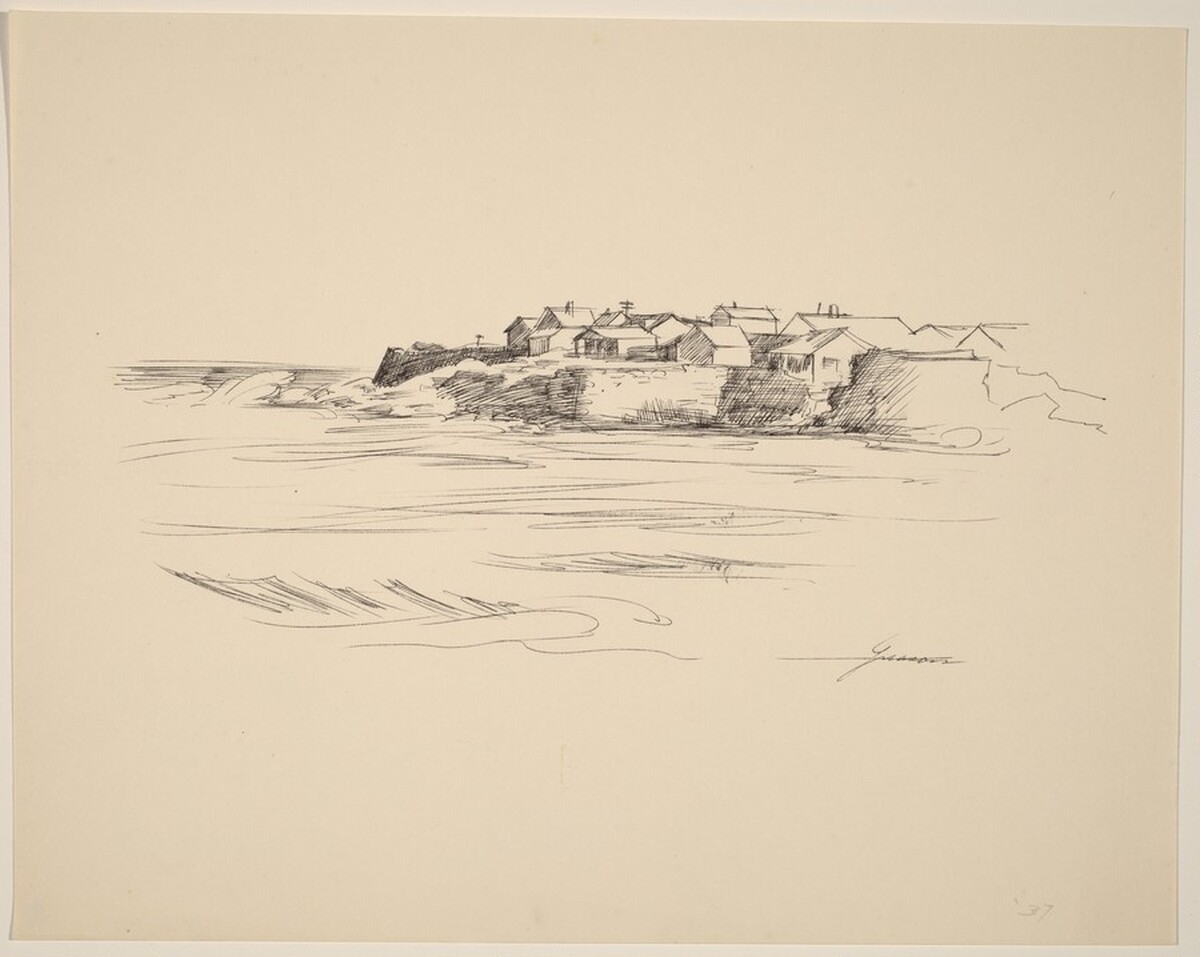 Ocean Front Houses by Donald Carlisle Greason