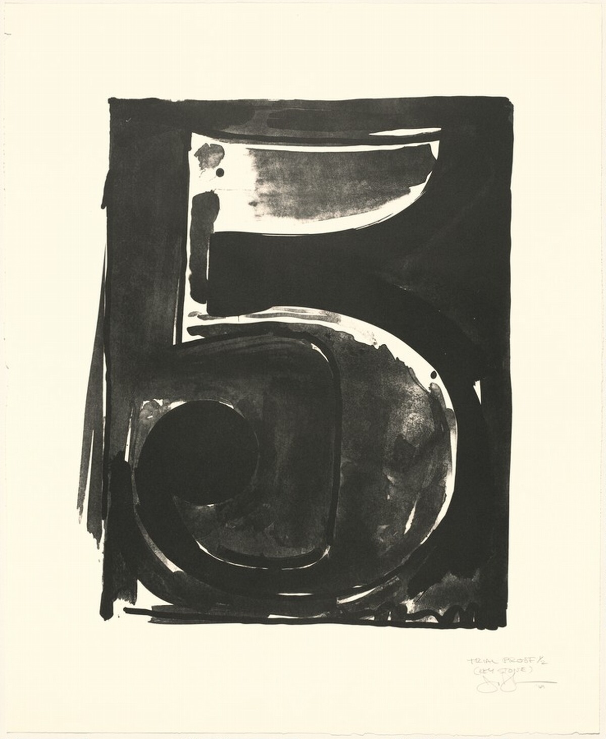 Figure 5 [trial proof] by Jasper Johns