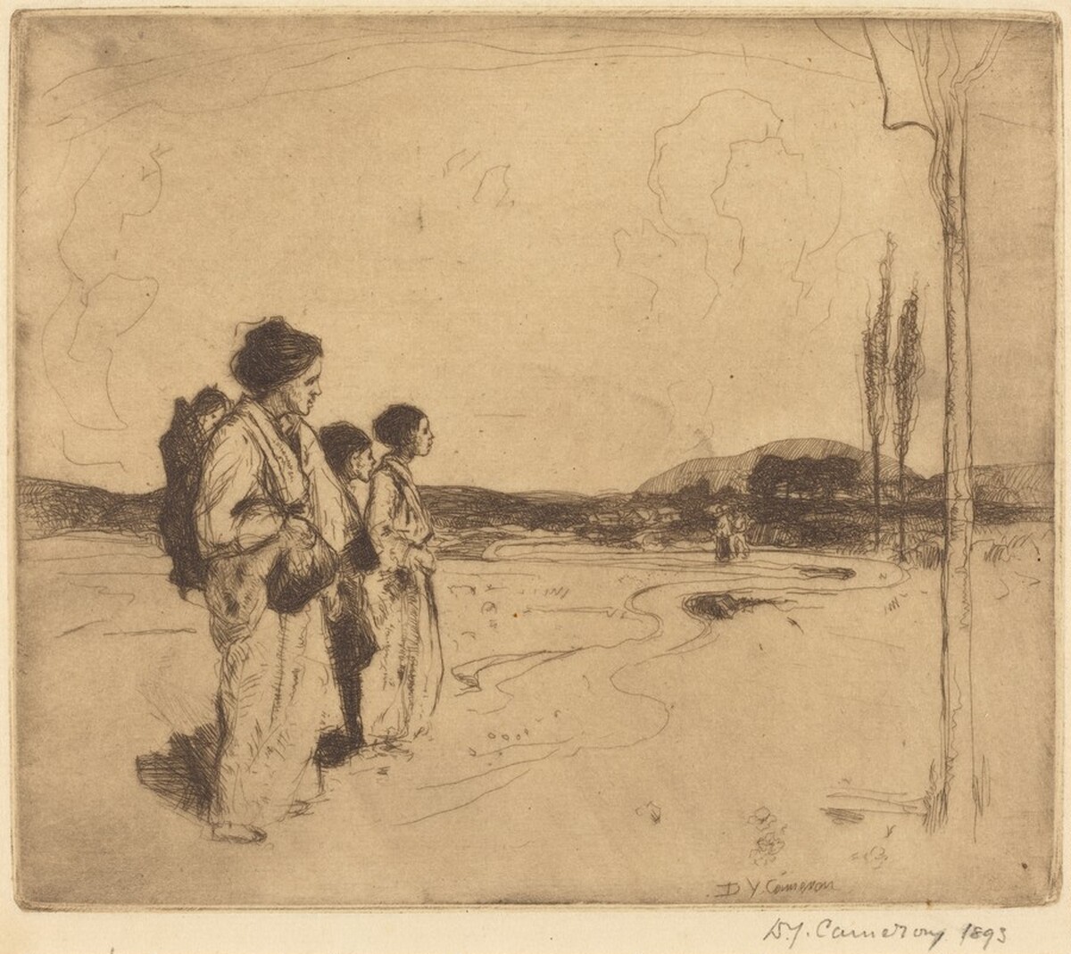 Three Vagrants by David Young Cameron