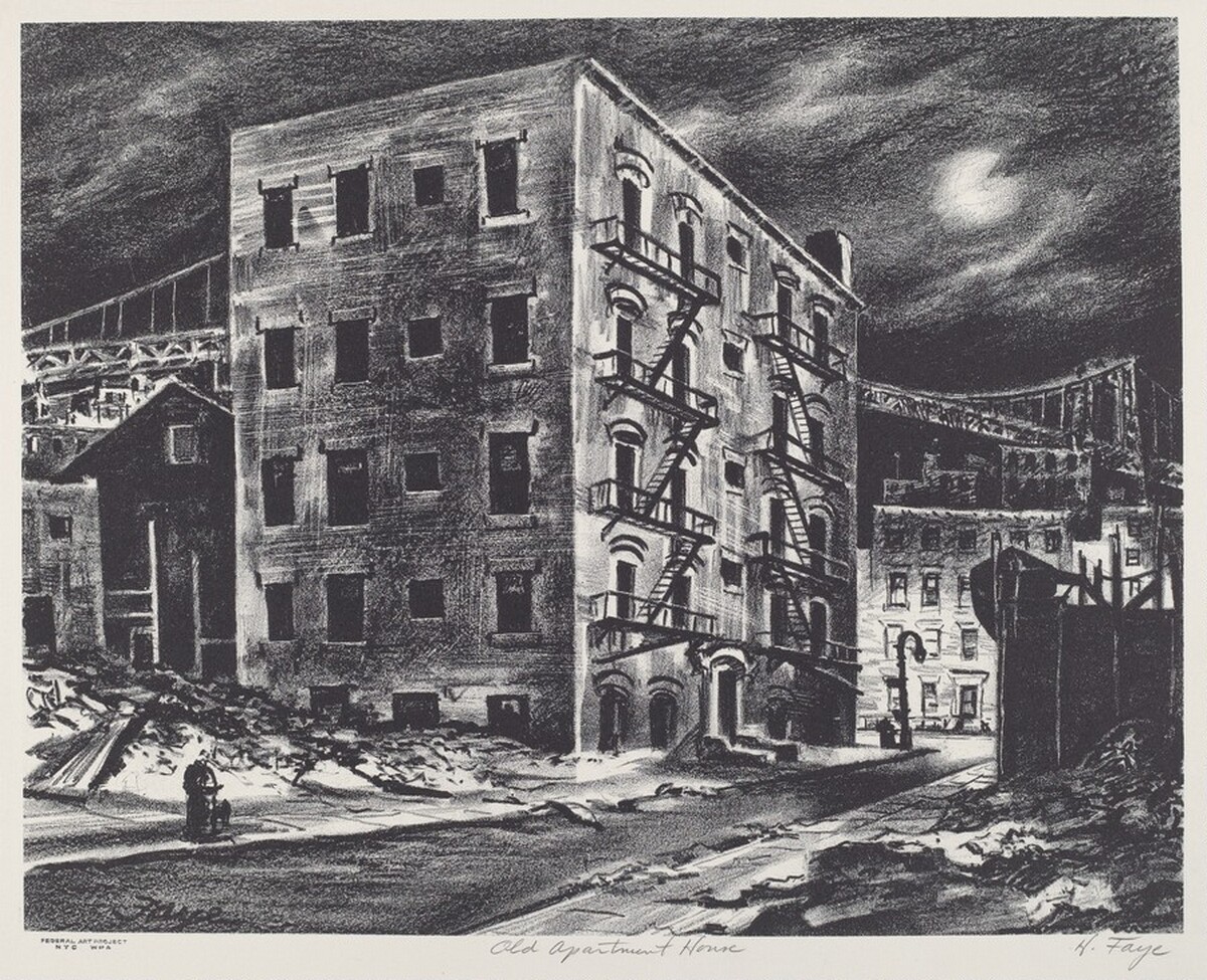 Old Apartment House by Harold Faye