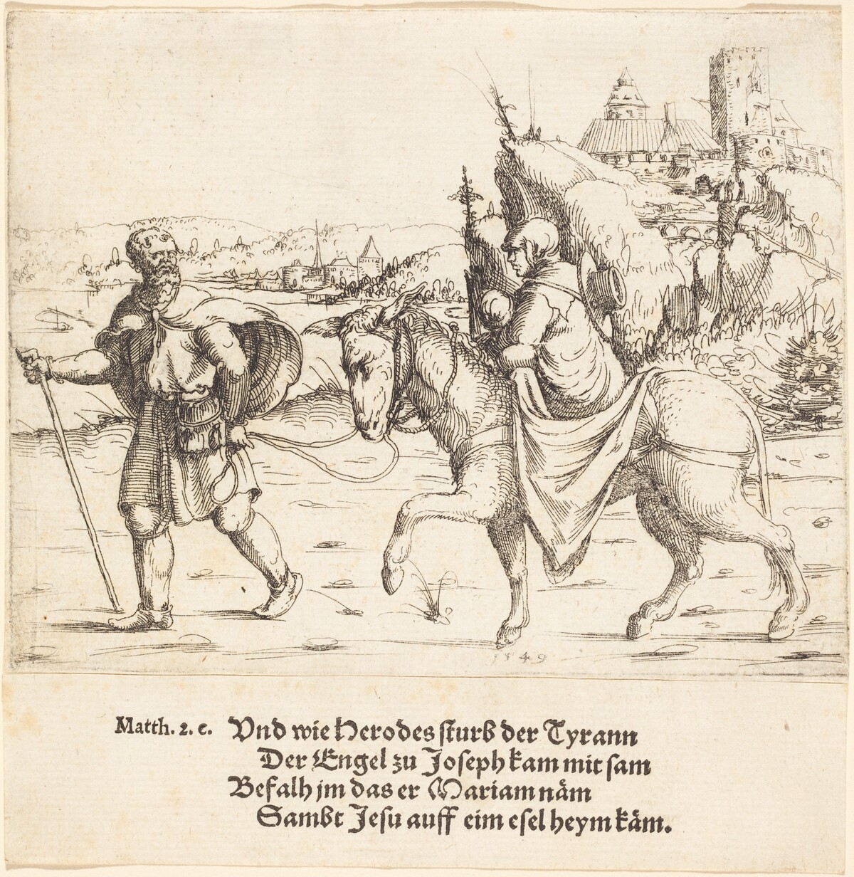 The Holy Family Returns from Egypt by Augustin Hirschvogel