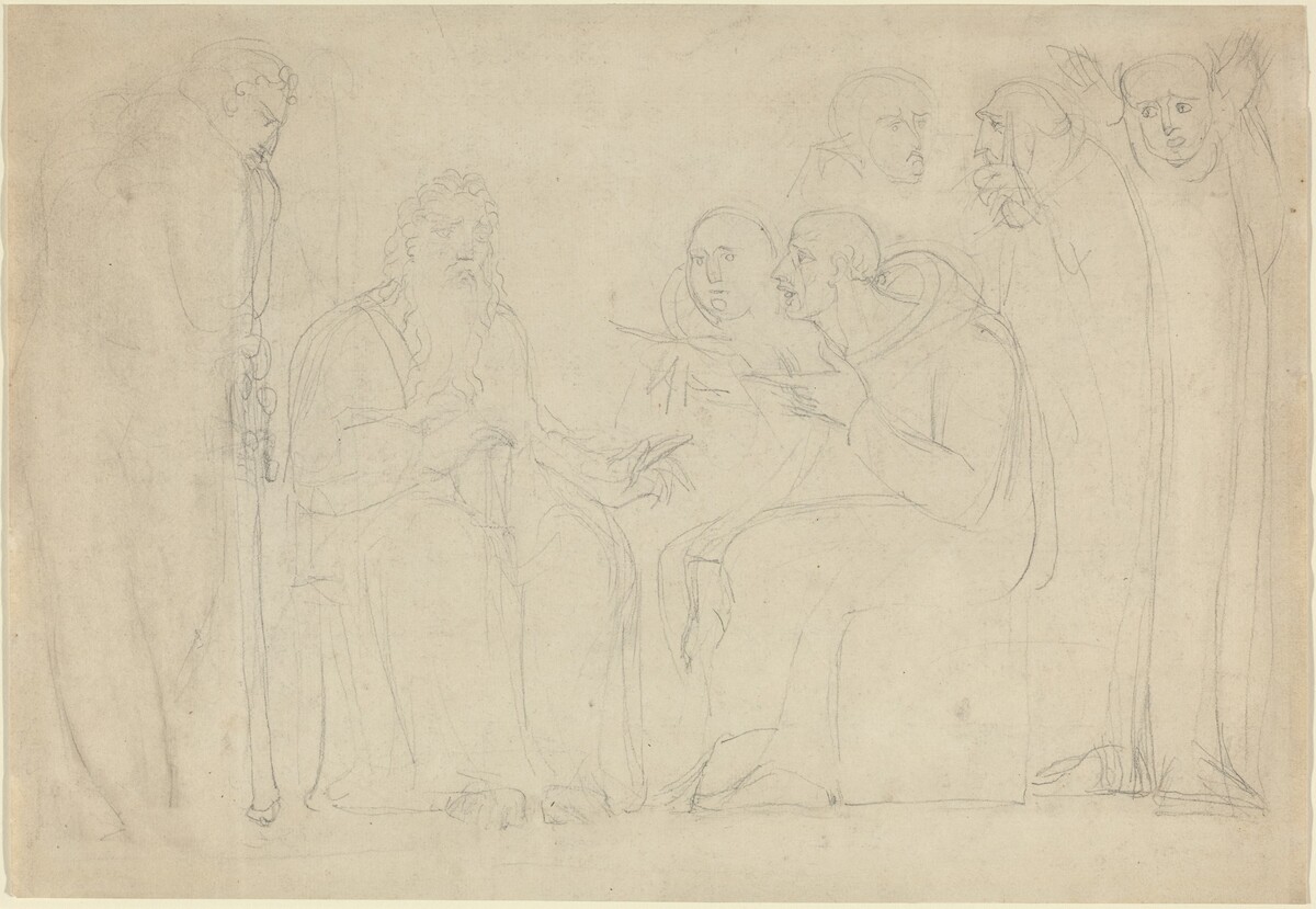 Saint Augustine Converting King Ethelbert of Kent by William Blake