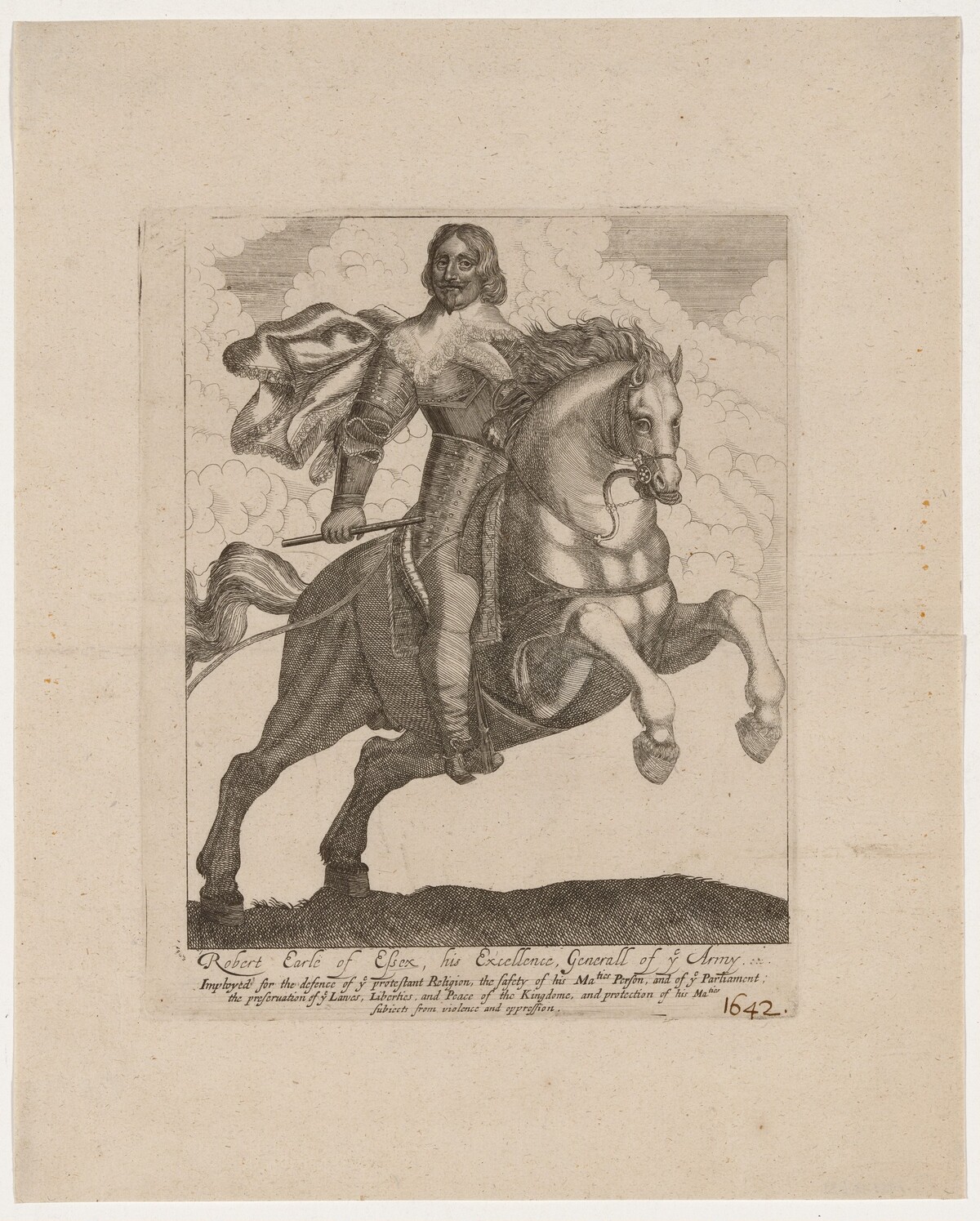 Robert Devereux, Third Earl of Essex by Attributed to Wenceslaus Hollar