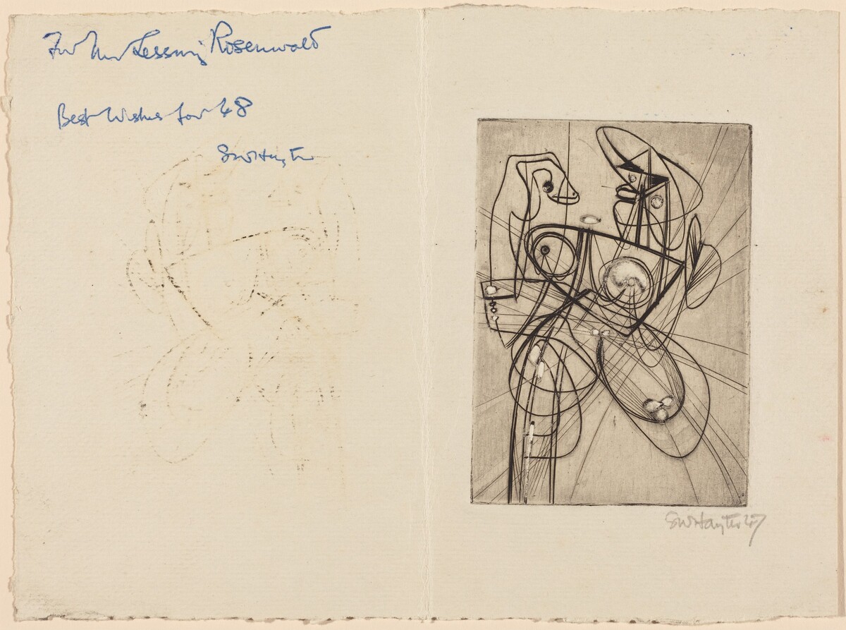 Greeting Card by Stanley William Hayter