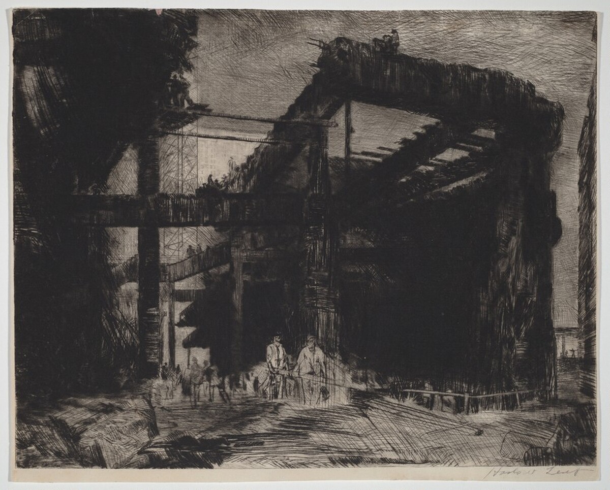Untitled (Steel Girder Construction) by Harlow Lent