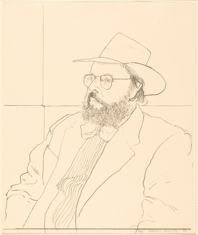 Henry Geldzahler with Hat