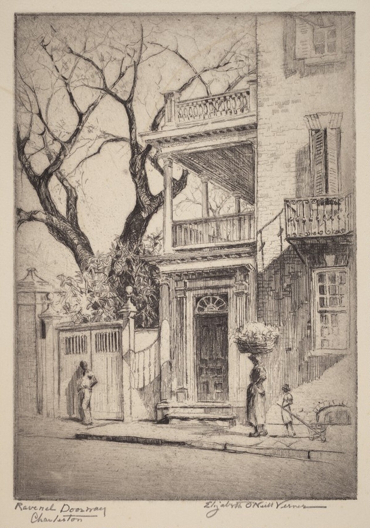 Ravenel Doorway, Charleston by Elizabeth O'Neill Verner