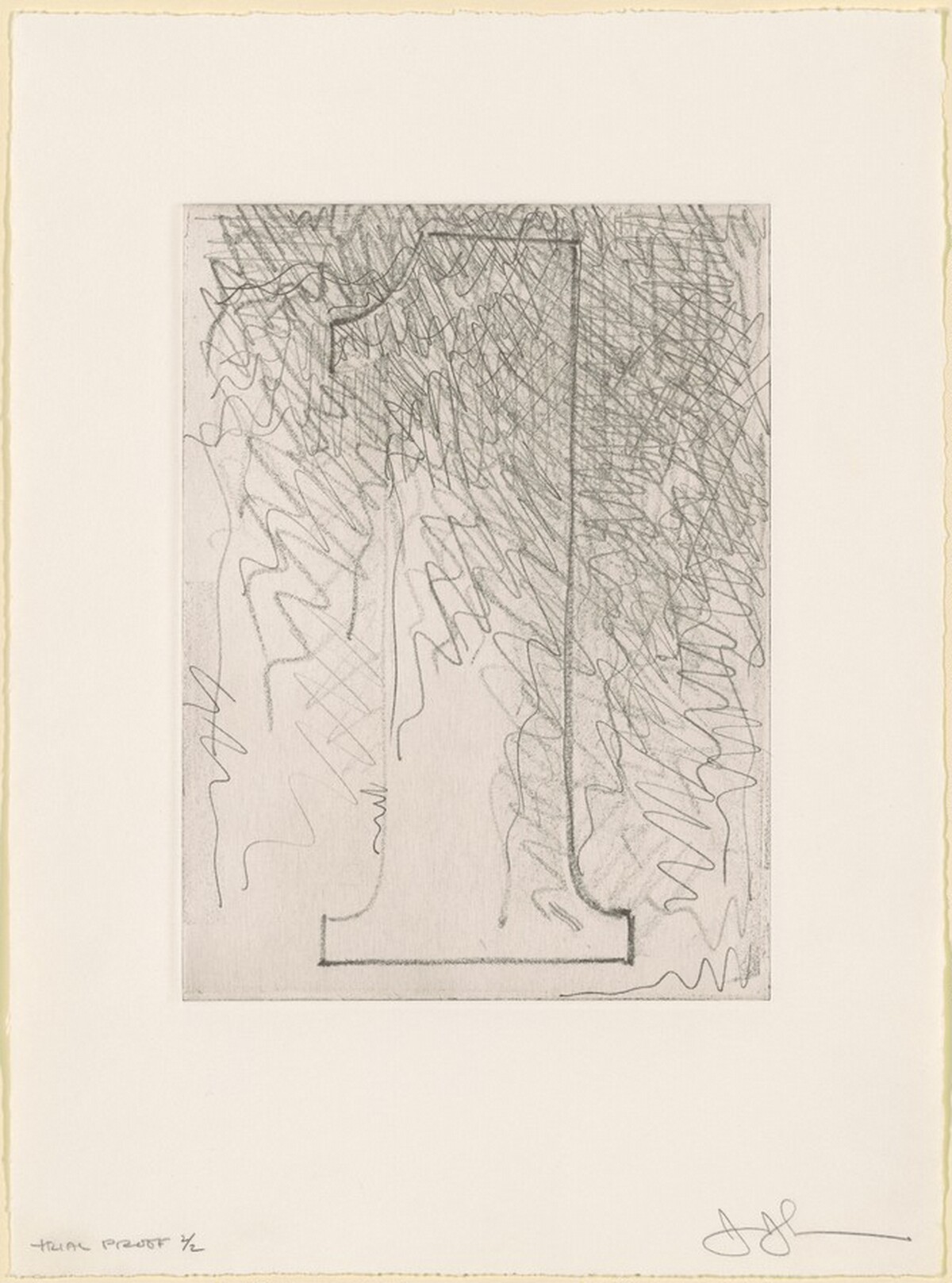 Figure I [trial proof 2] by Jasper Johns