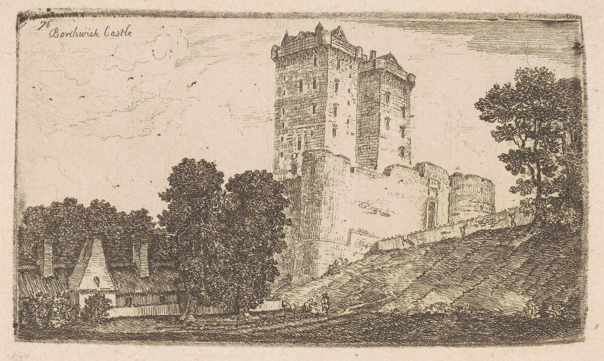 Borthwick Castle by John Clerk, of Eldin