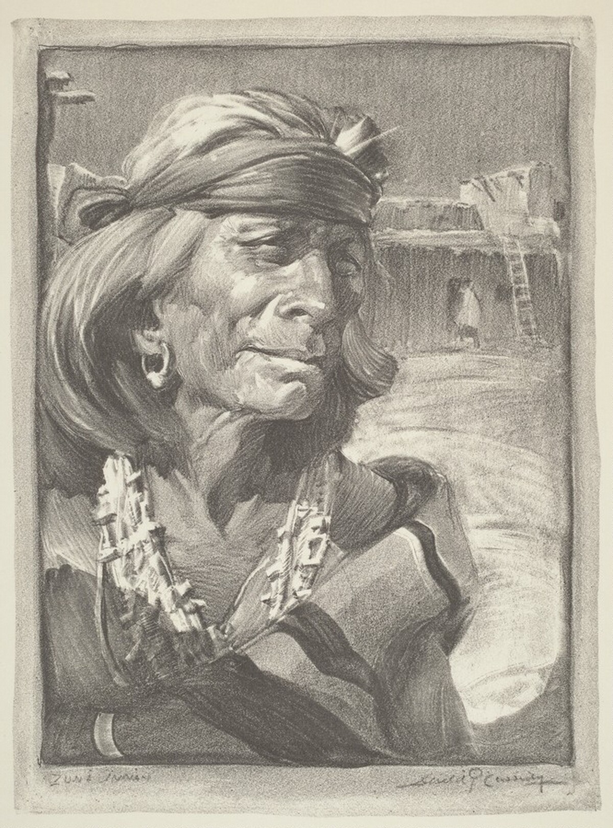 Zuni Indian by Gerald Ira D. Cassidy