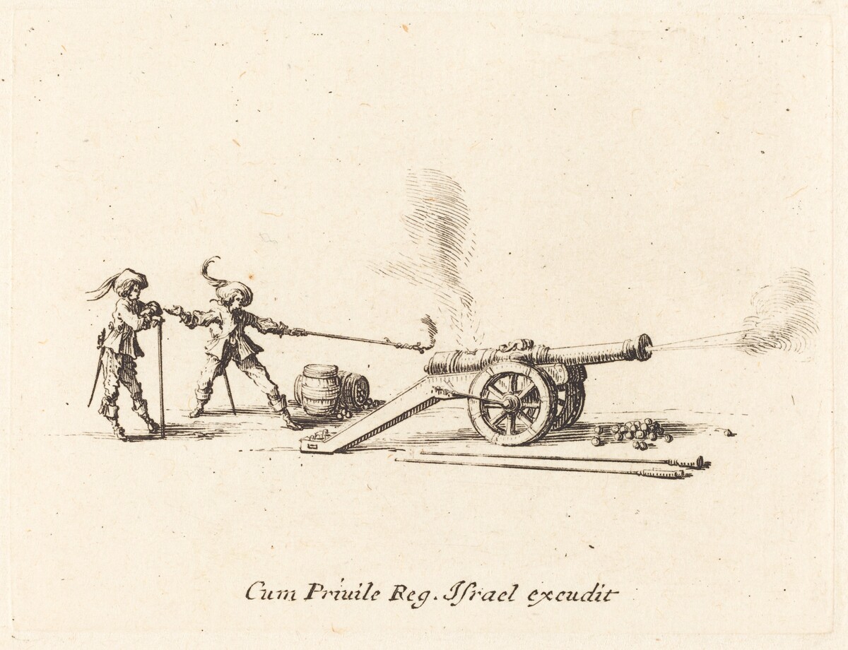 Firing the Cannon by Jacques Callot