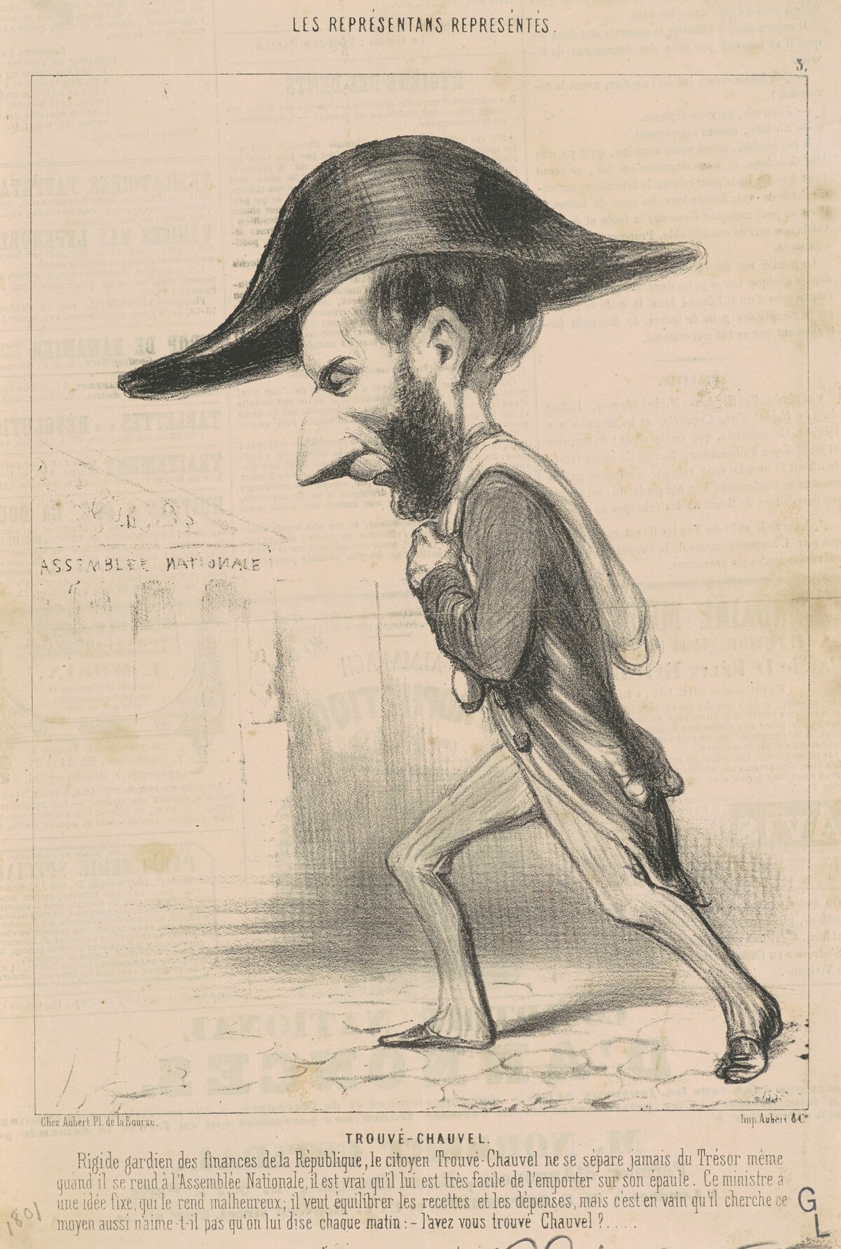 Ariste trouvé Chauvel by Honoré Daumier