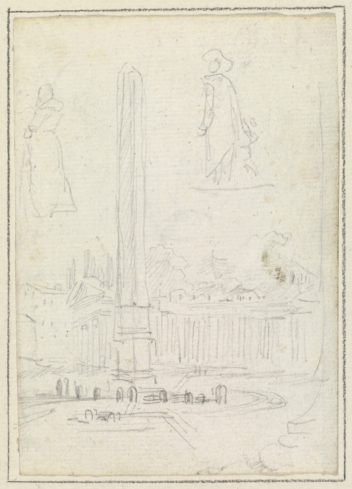 The Obelisk in Saint Peter's Square by Hubert Robert