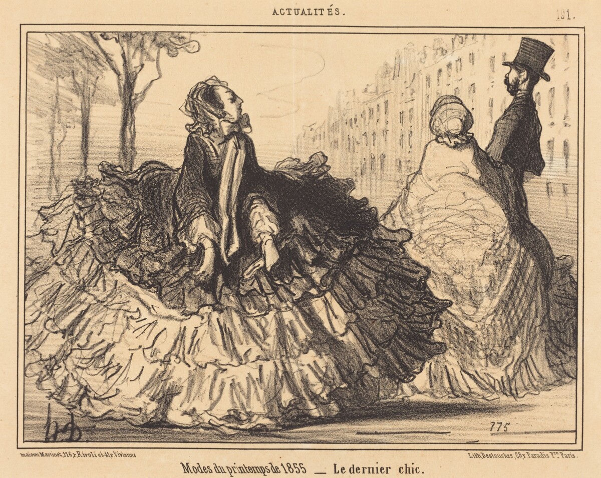 Modes du printemps de 1855 by Honoré Daumier