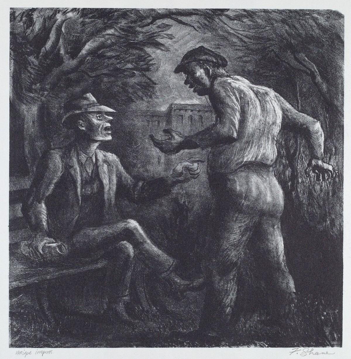 Untitled (Two Men) by Fred Shane