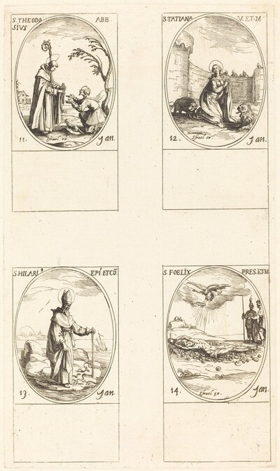 St. Theodosius; St. Tatiana; St. Hilary; St. Felix