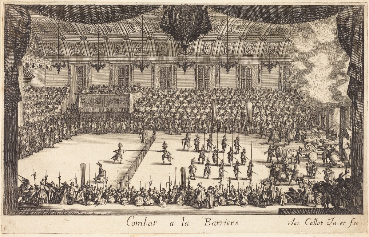 Combat at the Barrier by Jacques Callot
