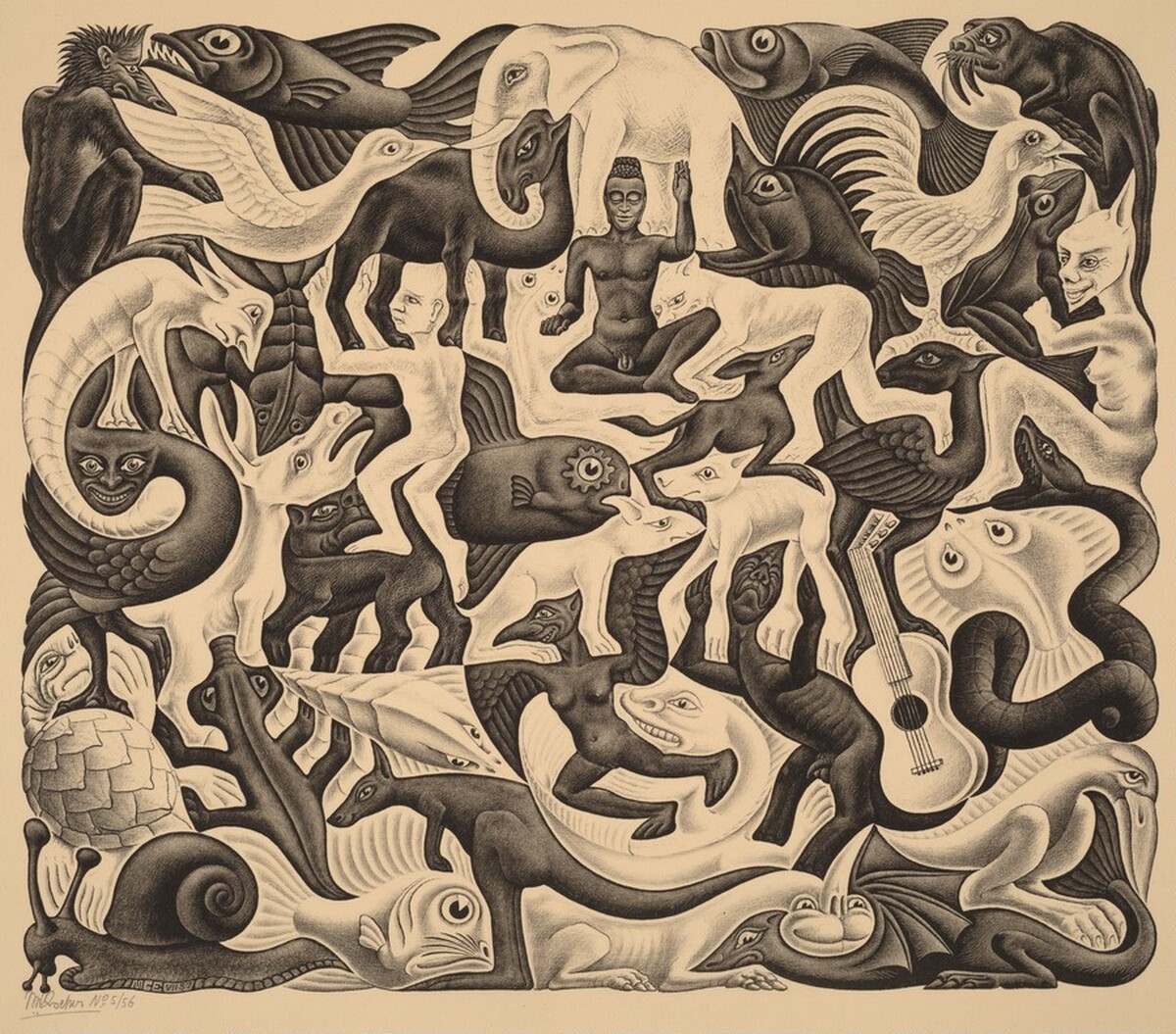 Plane Filling II by M.C. Escher