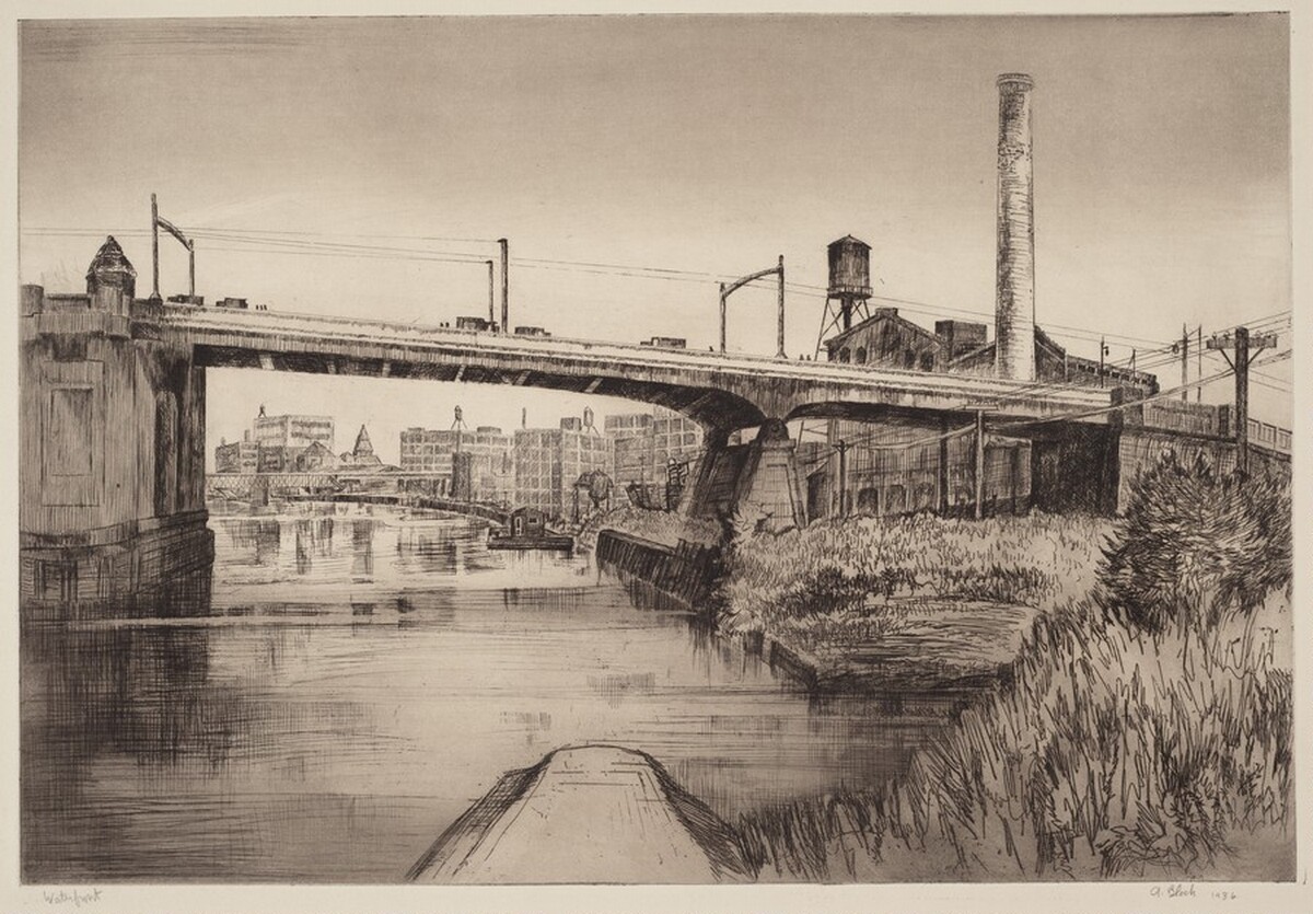 Waterfront by Albert Bloch