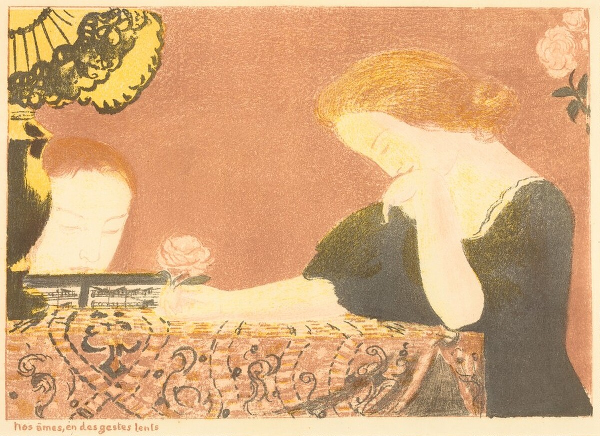 Nos âmes, en des gestes lents by Maurice Denis, Ambroise Vollard (publisher),  Auguste Clot (technician)