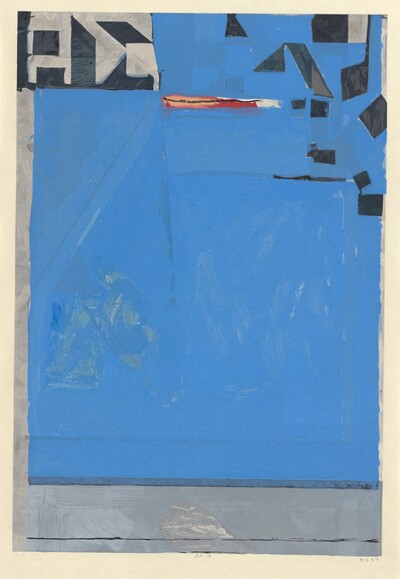 Blue with Red