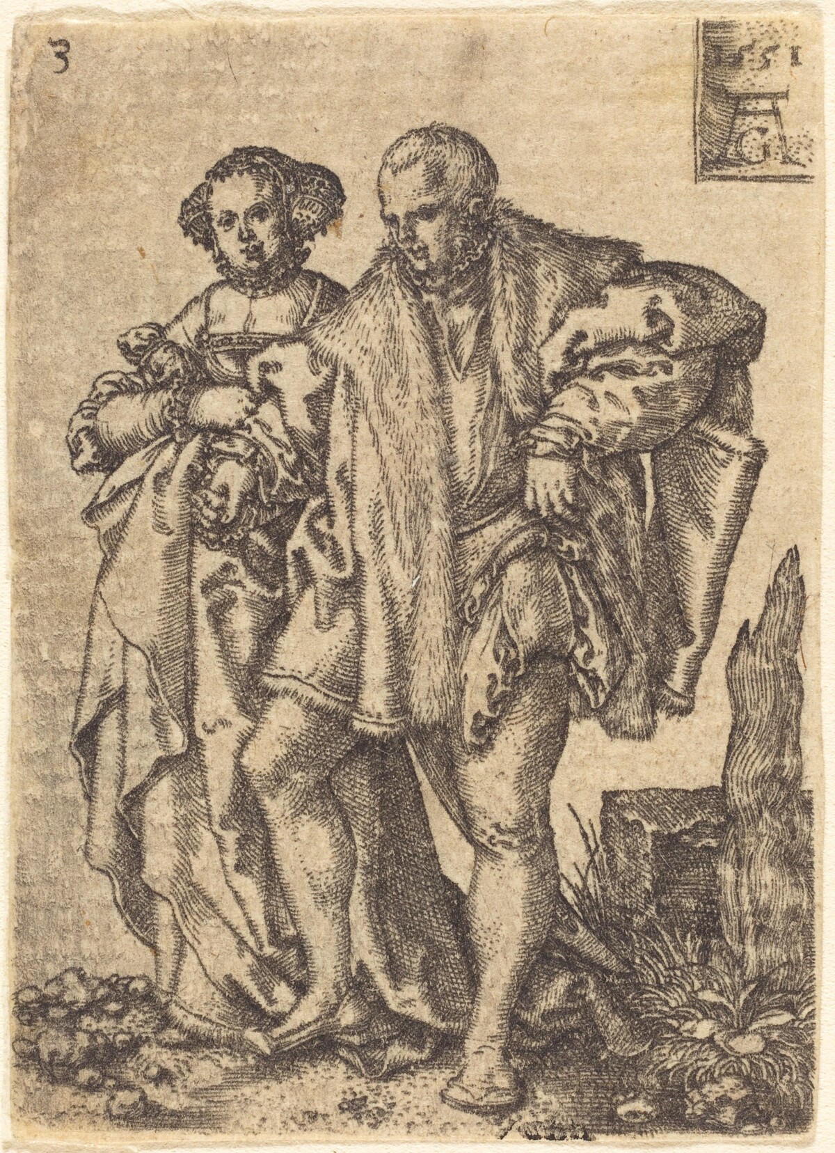 Dancing Couple by Heinrich Aldegrever