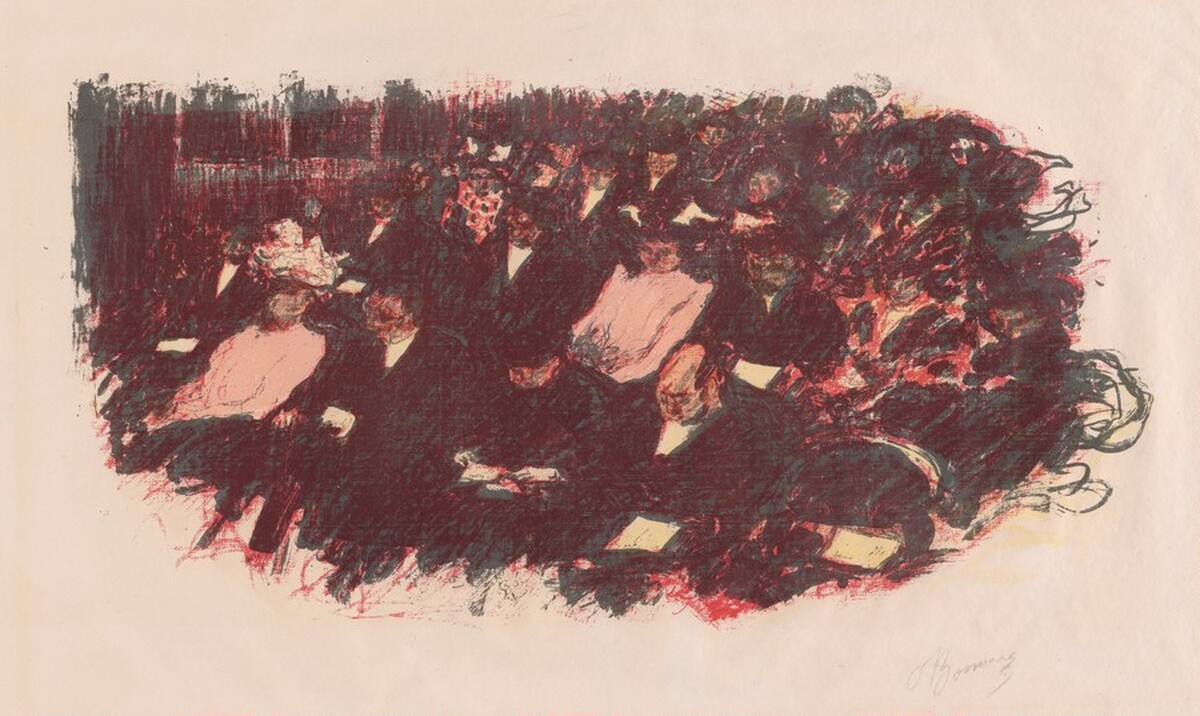 At the Theater (Au théâtre) by Pierre Bonnard