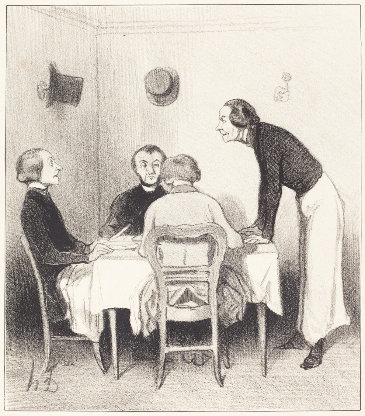 Carotte du restaurant by Honoré Daumier