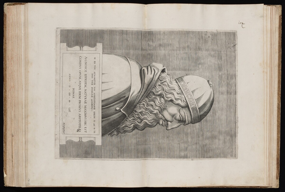 Aristotle by Italian 16th Century, after Enea Vico, published by Antonio Lafreri