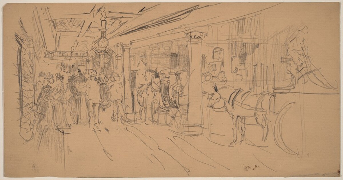 Waiting for a Carriage by John Marin