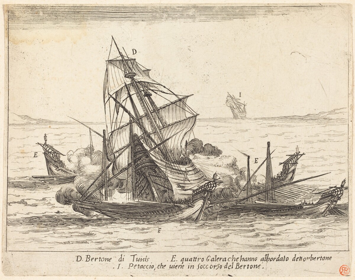 Boarding of the Bertone by Jacques Callot