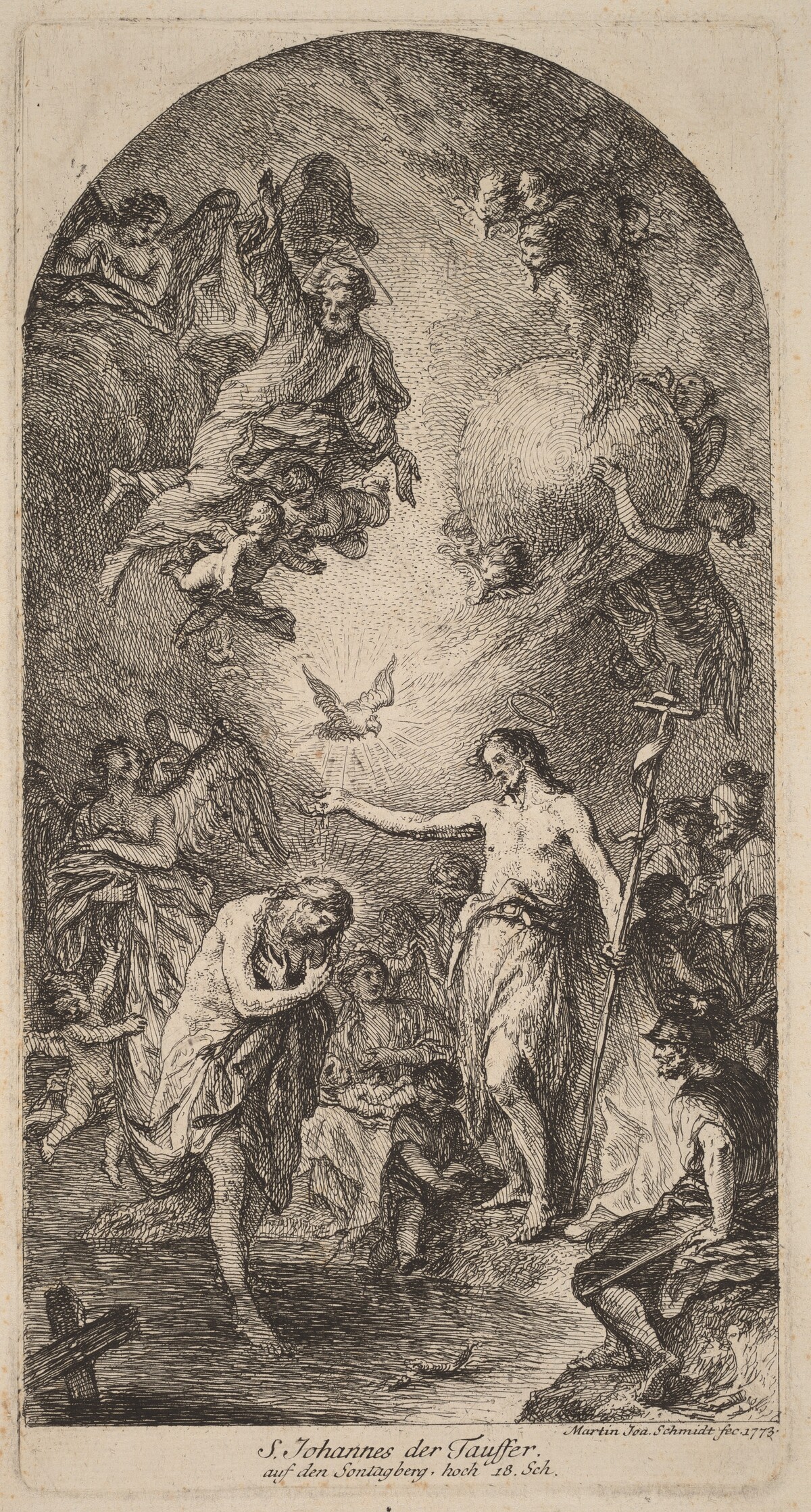 The Baptism of Christ by Martin Johann Schmidt