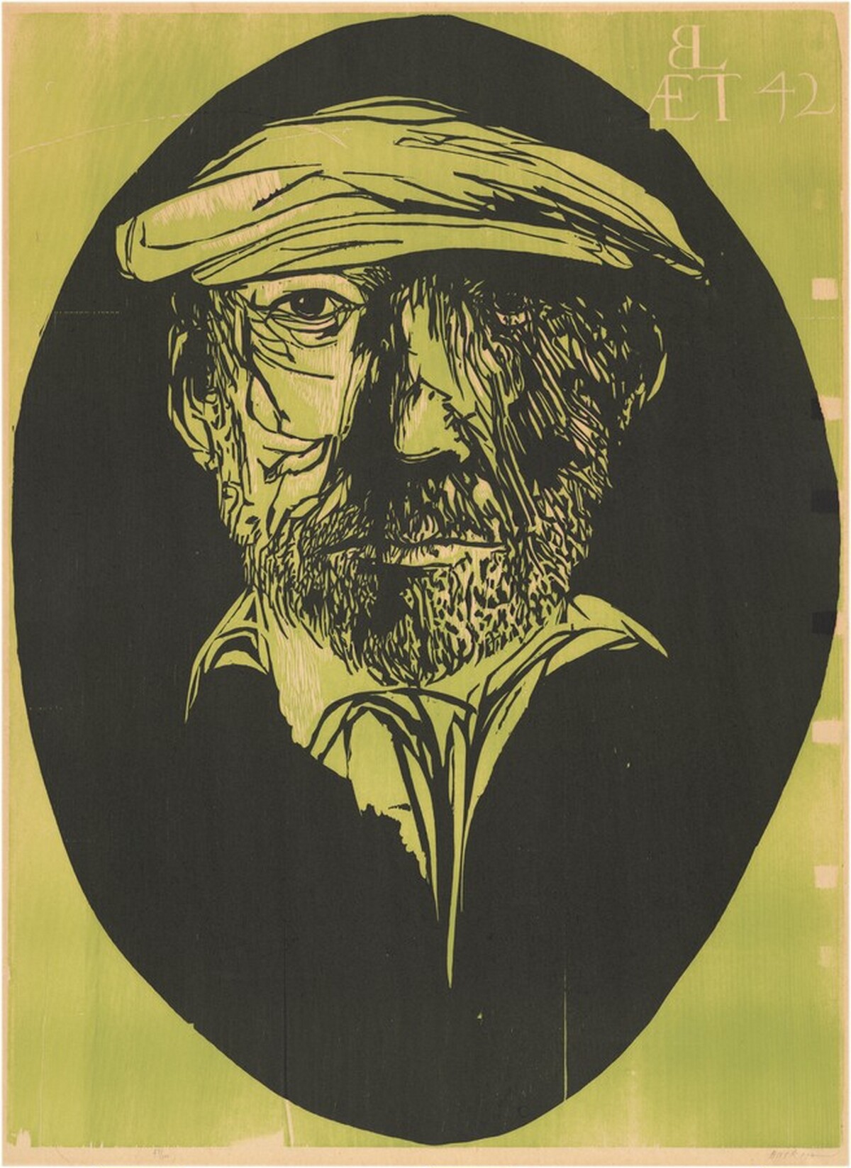Leonard Baskin AET 42 by Leonard Baskin