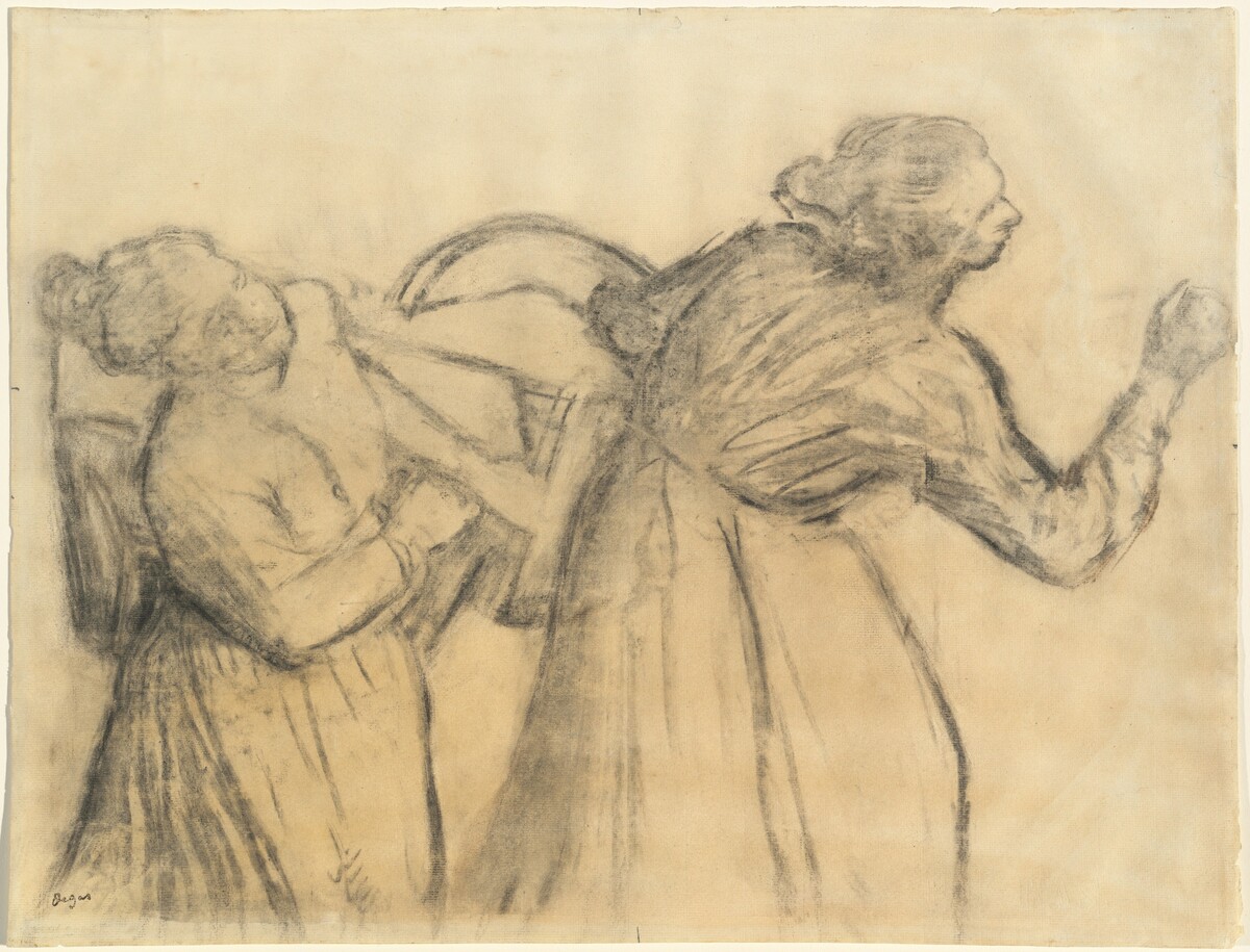 Laundress Carrying Linen by Edgar Degas