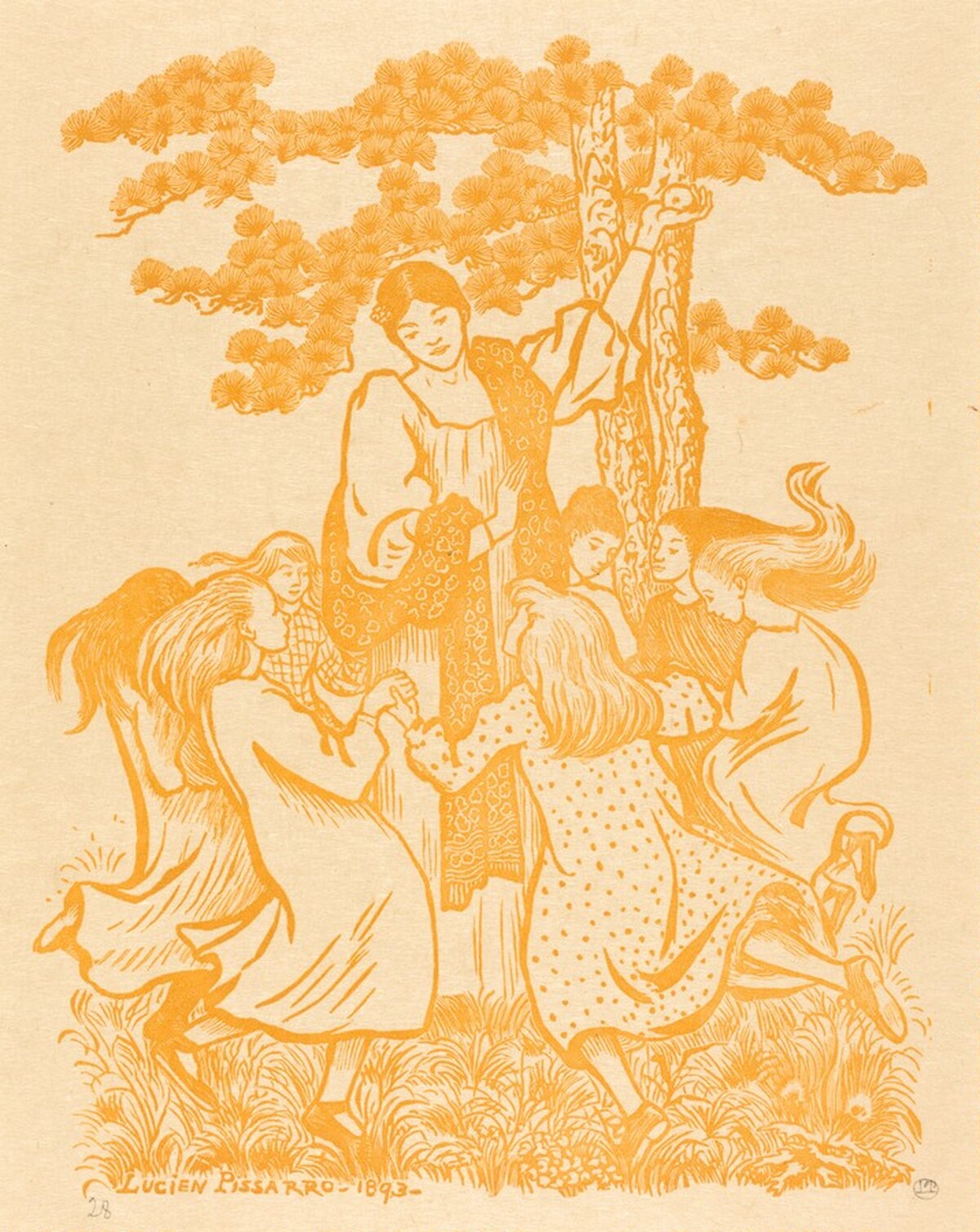 Children's Dance (Ronde des enfants) by Lucien Pissarro