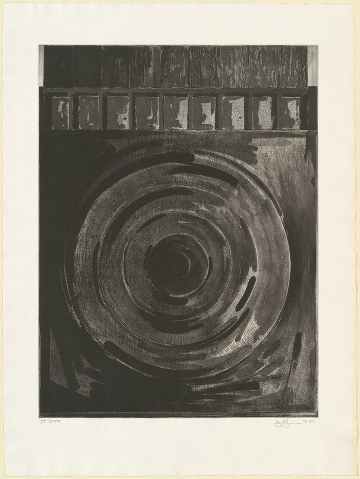 Target with Plaster Casts [state proof of 7th state] by Jasper Johns
