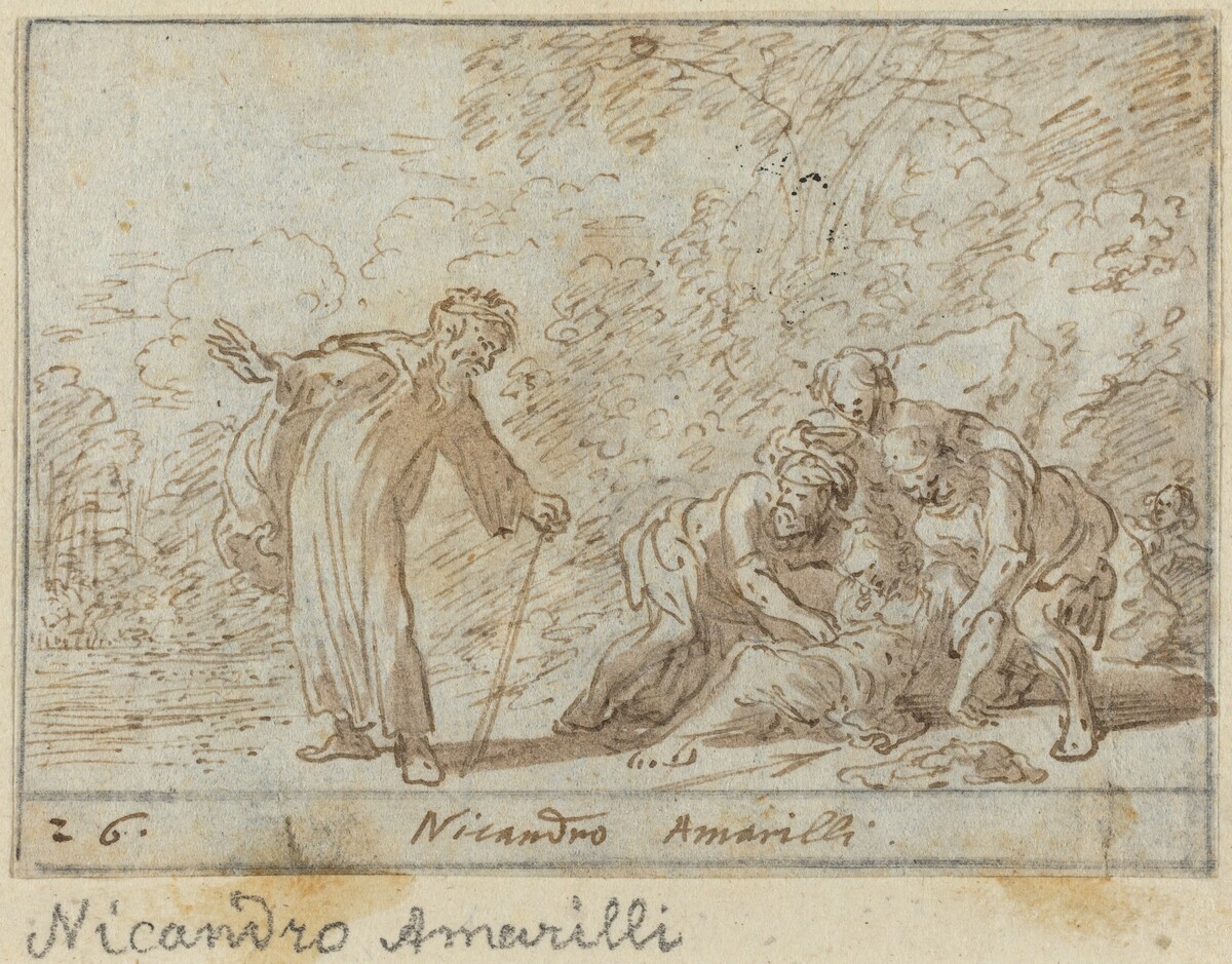 Nicandro and Amarilli by Johann Wilhelm Baur