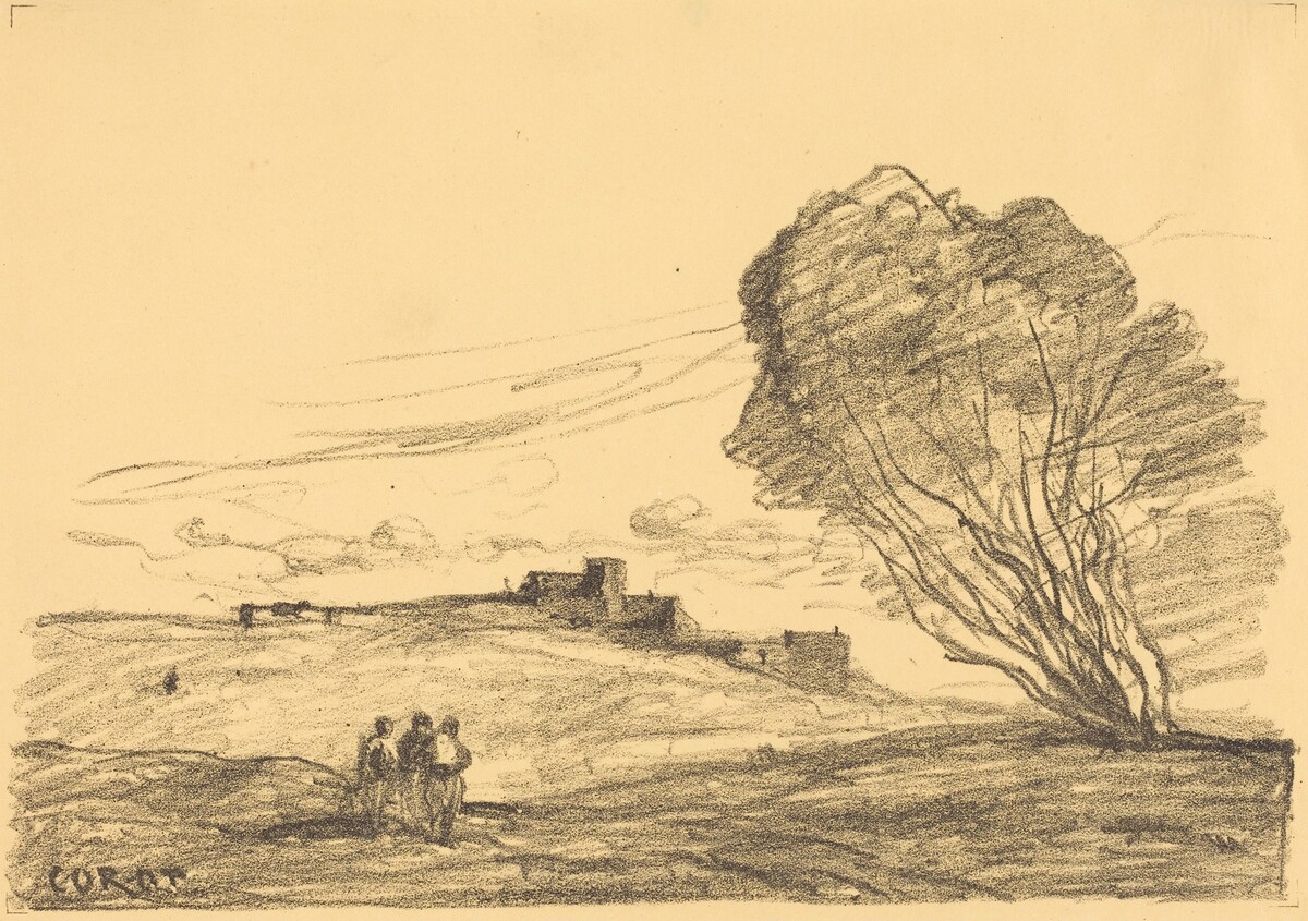 The Isolated Fort (Le Fort detache) by Jean-Baptiste-Camille Corot