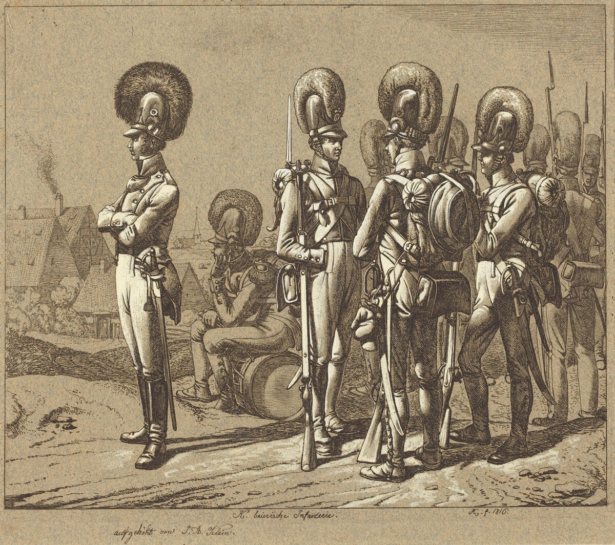 K. baierische Infanterie (Bavarian Infantrymen) by Johann Adam Klein