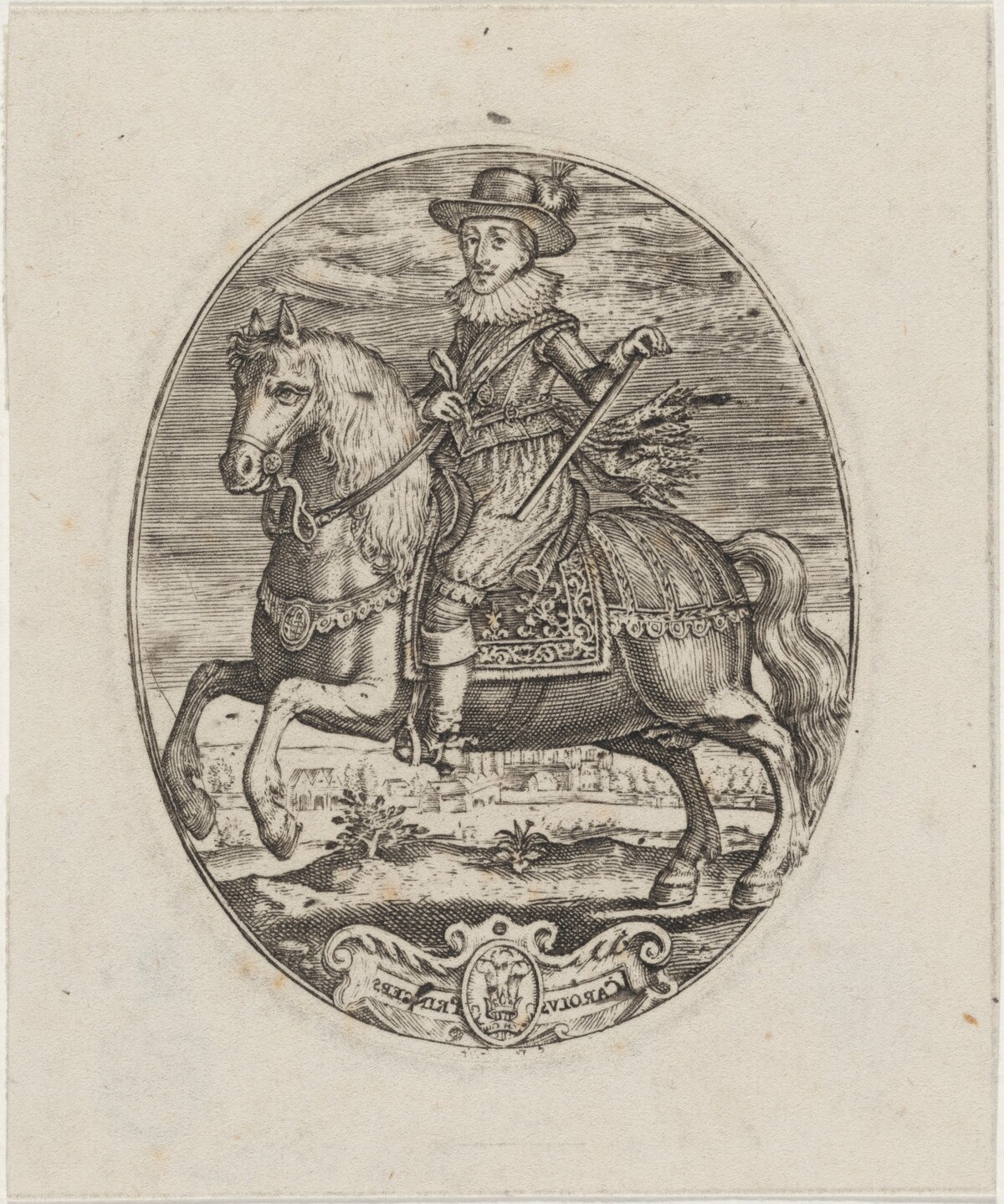Charles I, King of England, On Horseback by Simon de Passe