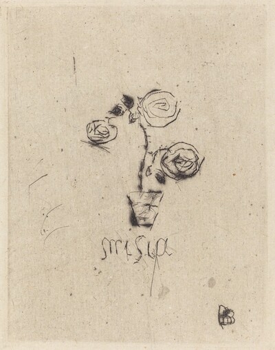 Preliminary design of book-plate for Misia