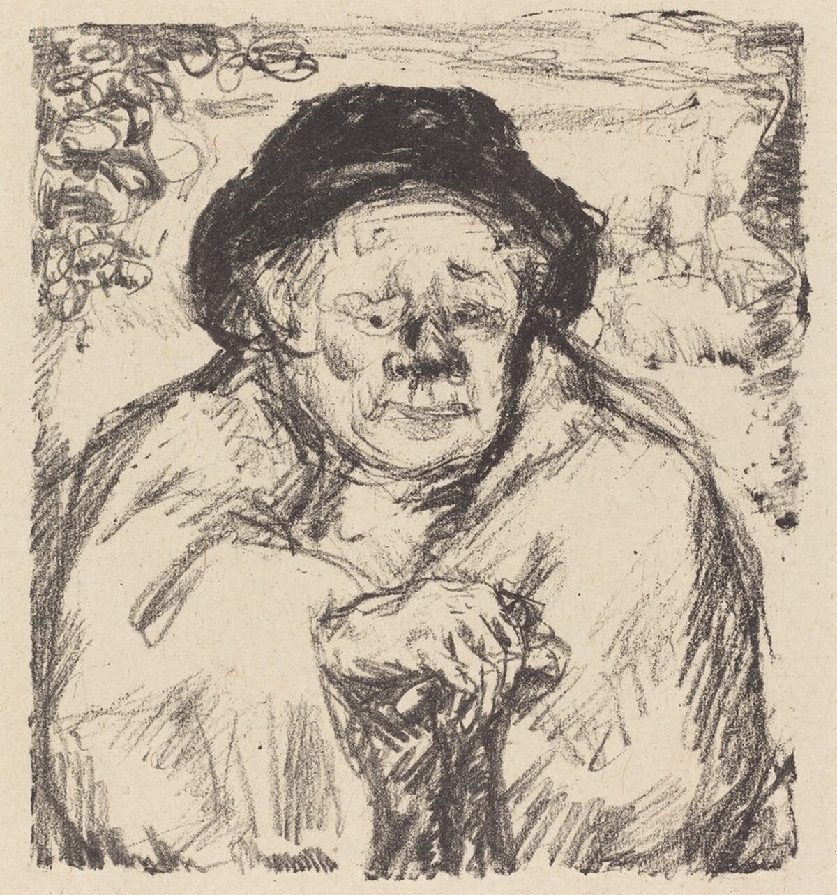 Male Figure, Head and Shoulders by Pierre Bonnard