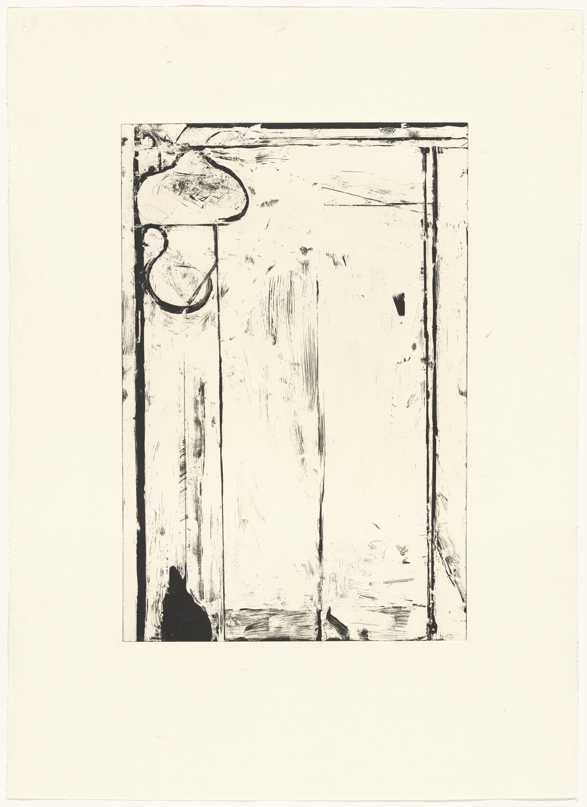 Touched Red [working proof 2] by Richard Diebenkorn