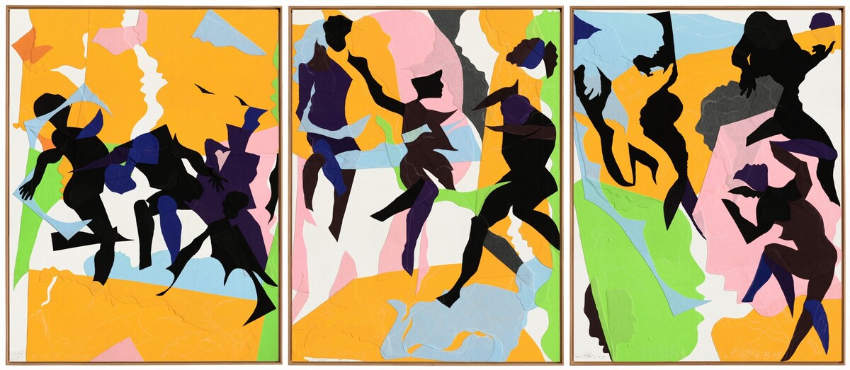 Triptych (3.20.15, 5.21.15, 6.8.15) by Oliver Lee Jackson