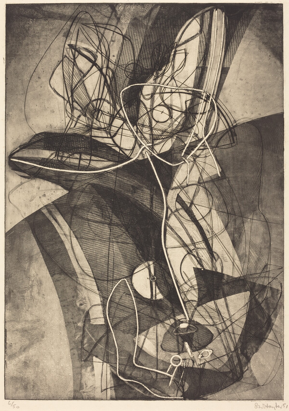 Trois personnages (Three Figures) by Stanley William Hayter