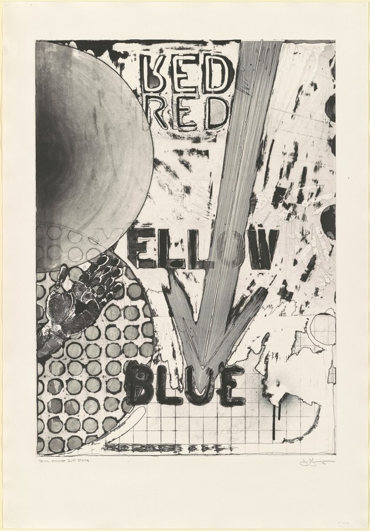 Untitled [trial proof of 2nd state] by Jasper Johns