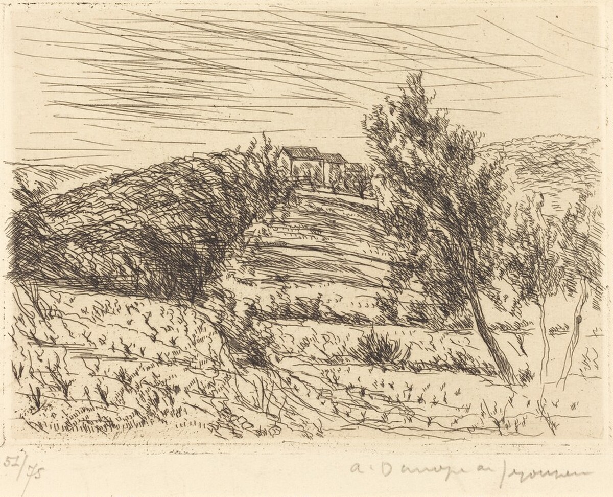 The Hill of Sainte-Anne (La Colline de Sainte-Anne) by André Dunoyer de Segonzac